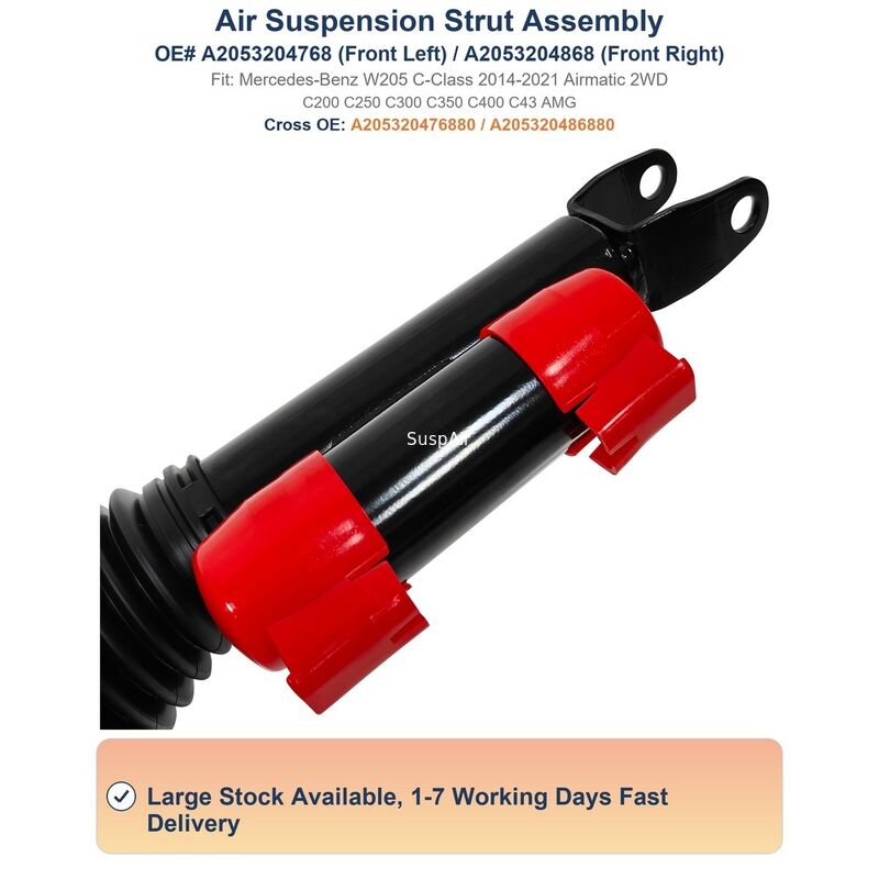 2053204768 Air Suspension Shock Absorber Assembly Front Mercedes‑Benz W205 With ADS RWD