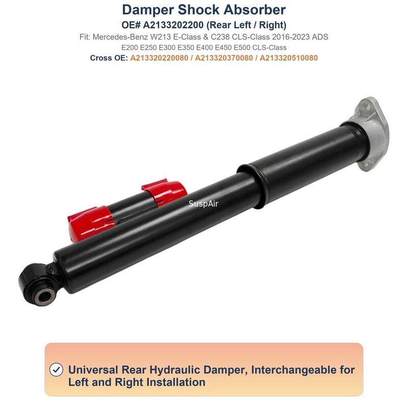 2133202200 Damper Suspension Shock Absorber Rear Mercedes‑Benz W213 E‑Class With ADS