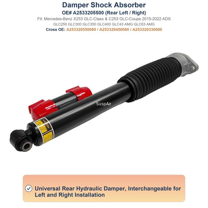 2533205500 Damper Suspension Shock Absorber Rear Mercedes‑Benz W253 X253 GLC AMG With ADS AWD