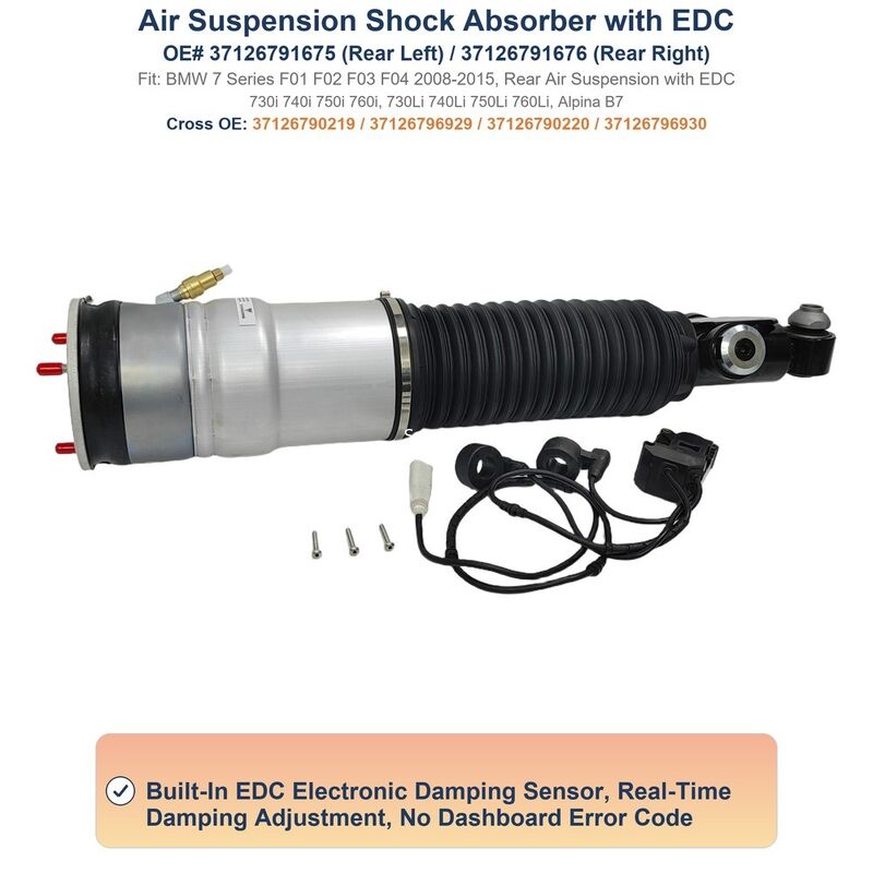 37126791675 37126791676 Air Suspension Strut Assembly for BMW 730Li 740Li 750Li 760Li Rear Axle