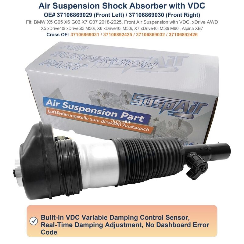 37106869029 37106869030 Front Air Suspension Shock Absorber Assembly For BMW X5 X6 X7