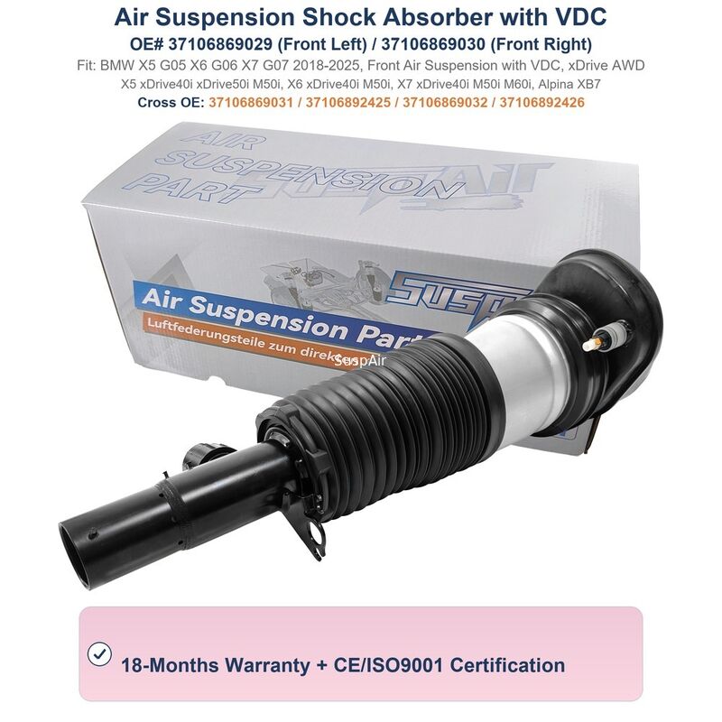 37106869029 37106869030 Front Air Suspension Shock Absorber Assembly For BMW X5 X6 X7