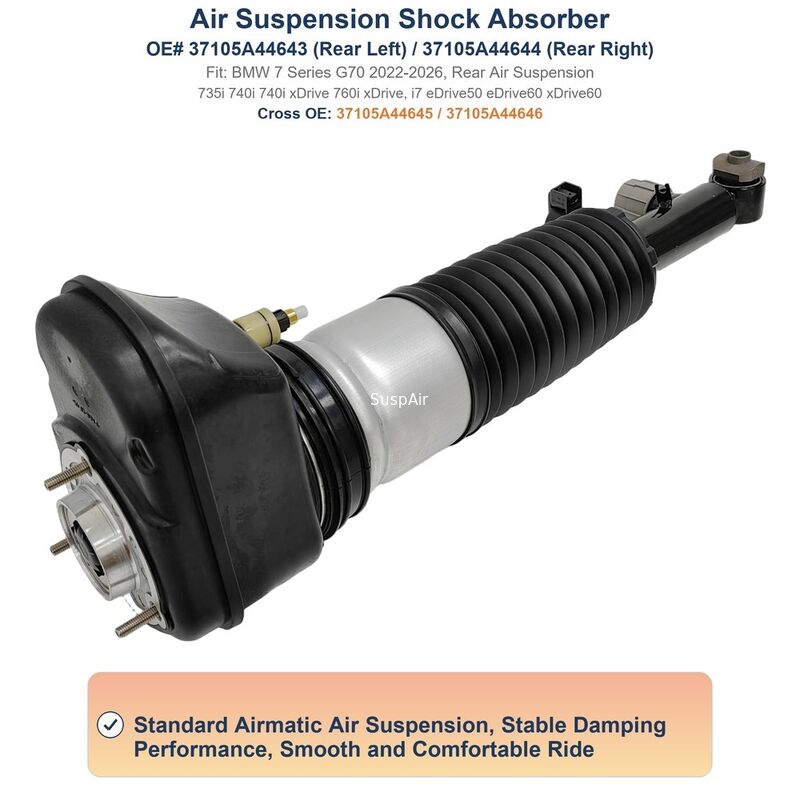 37105A44643 37105A44644 Rear Air Suspension Strut Shock Absorber For BMW 7 Series G70