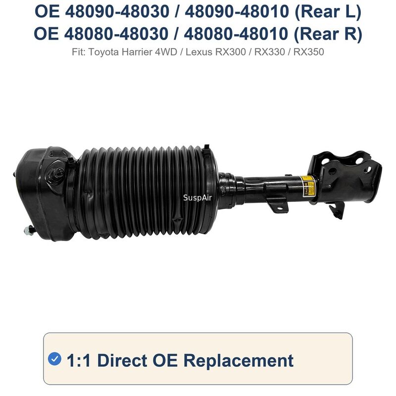 48080-48030 48080-48010 Rear Air Suspension Strut Lexus RX300 RX330 RX350 Harrier 4WD