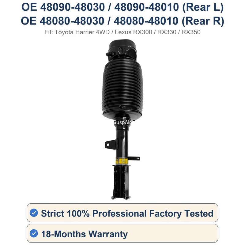 48080-48030 48080-48010 Rear Air Suspension Strut Lexus RX300 RX330 RX350 Harrier 4WD