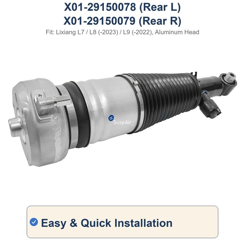 Rear Air Suspension Shock Li Auto LIXIANG  L9 L8 L7 2022-2024 Aluminum Head X01-29150078 X01-29150079