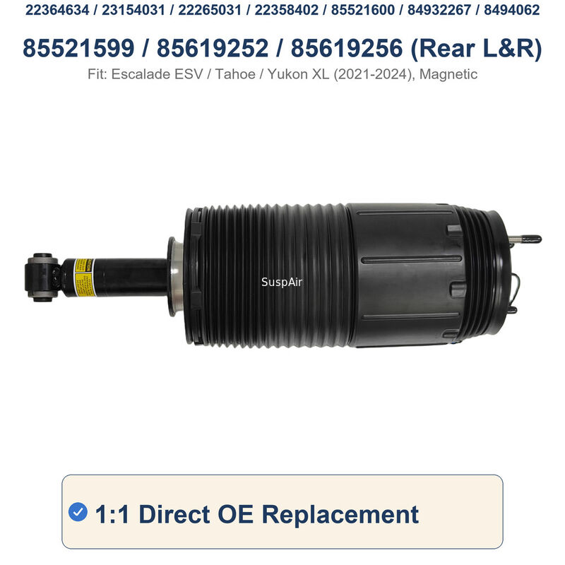 Cadillac Escalade ESV Chevrolet Tahoe GMC Yukon XL Rear Air Suspension Shock 2021-2024 OEM