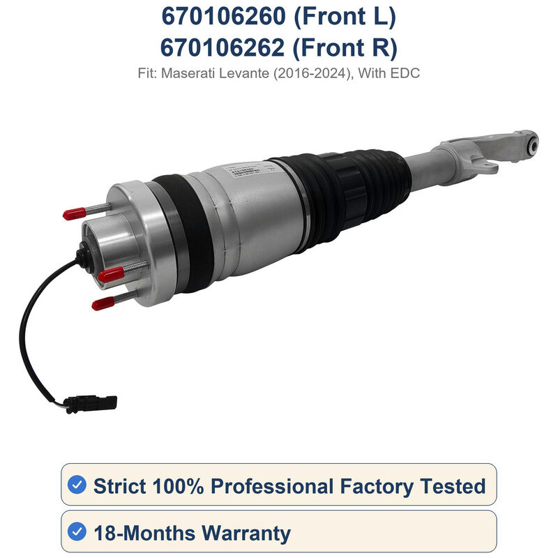 Front Air Suspension Strut With EDC For Maserati Levante 2016-2024 70100717 670100718