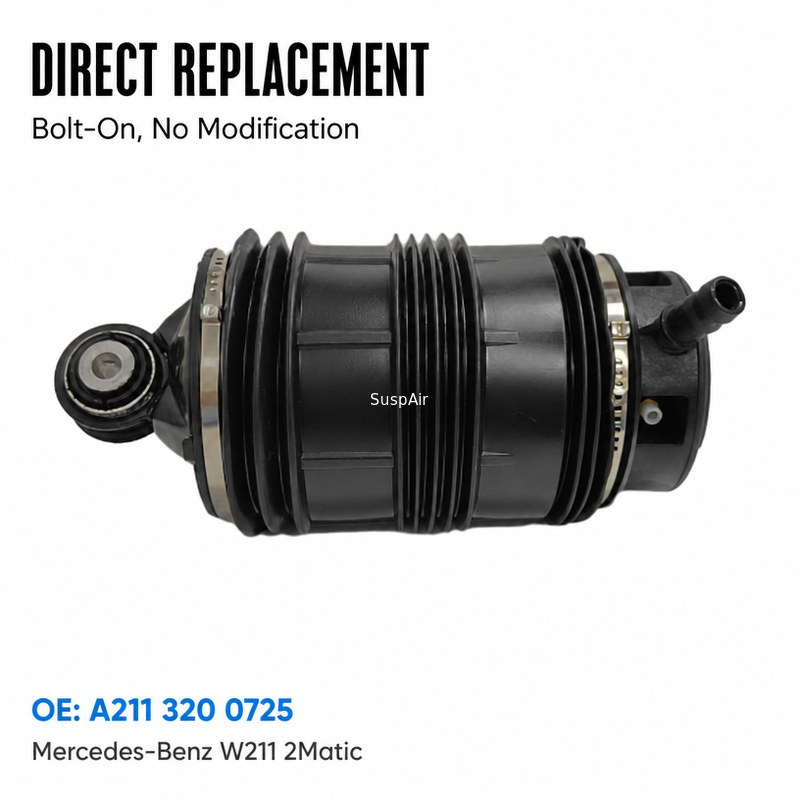 A211 320 0725 Rear Left Air Spring Bag for Mercedes-Benz W211 E-Class / W219 CLS-Class 2Matic 