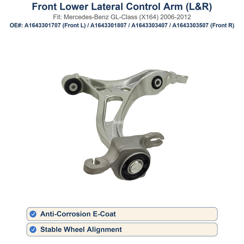 A1643301707 A1643301807 Front Lower Lateral Control Arm Left Right For Mercedes GL-Class X164 2006-2012