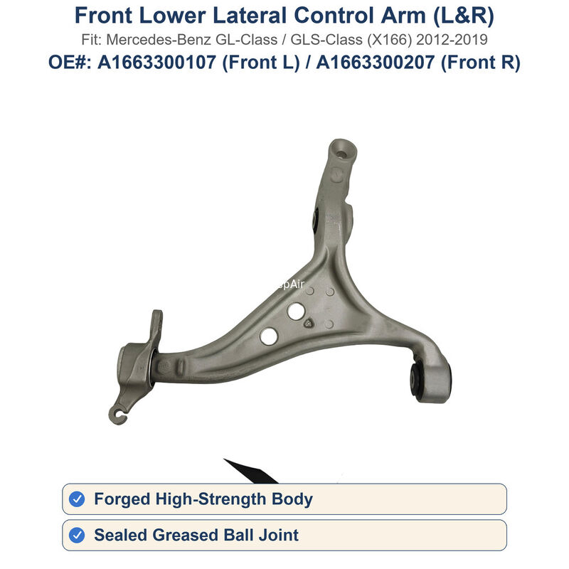 Front Lower Lateral Control Arm Left Right For Mercedes GL GLS X166 A1663300107 A1663300207