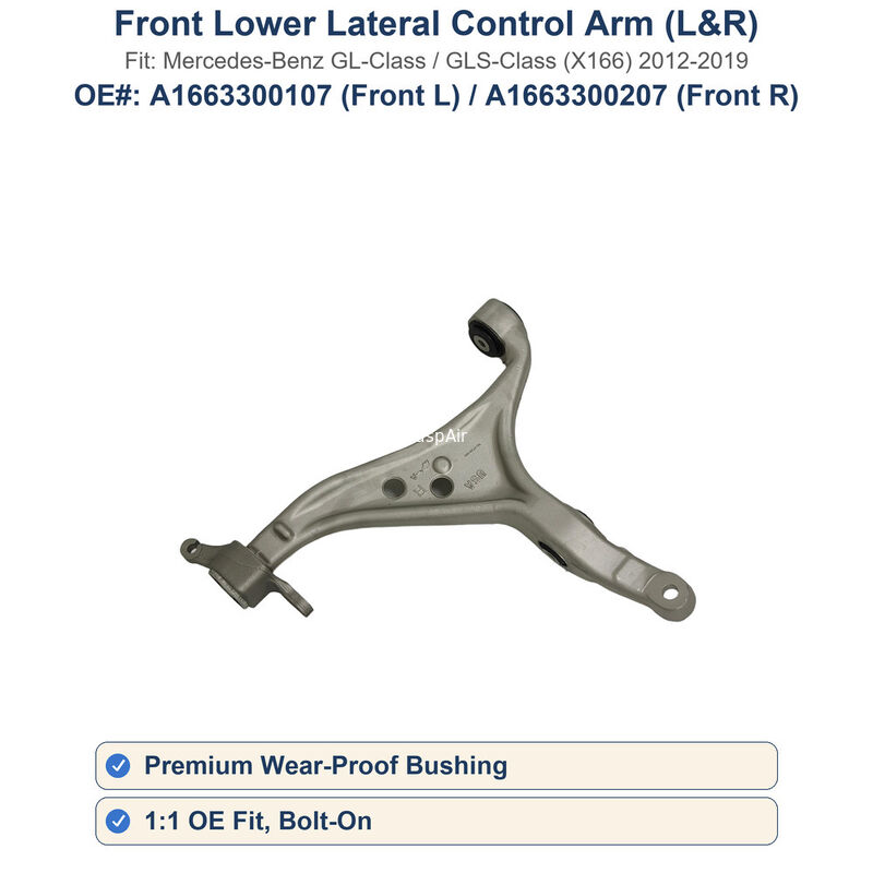Front Lower Lateral Control Arm Left Right For Mercedes GL GLS X166 A1663300107 A1663300207