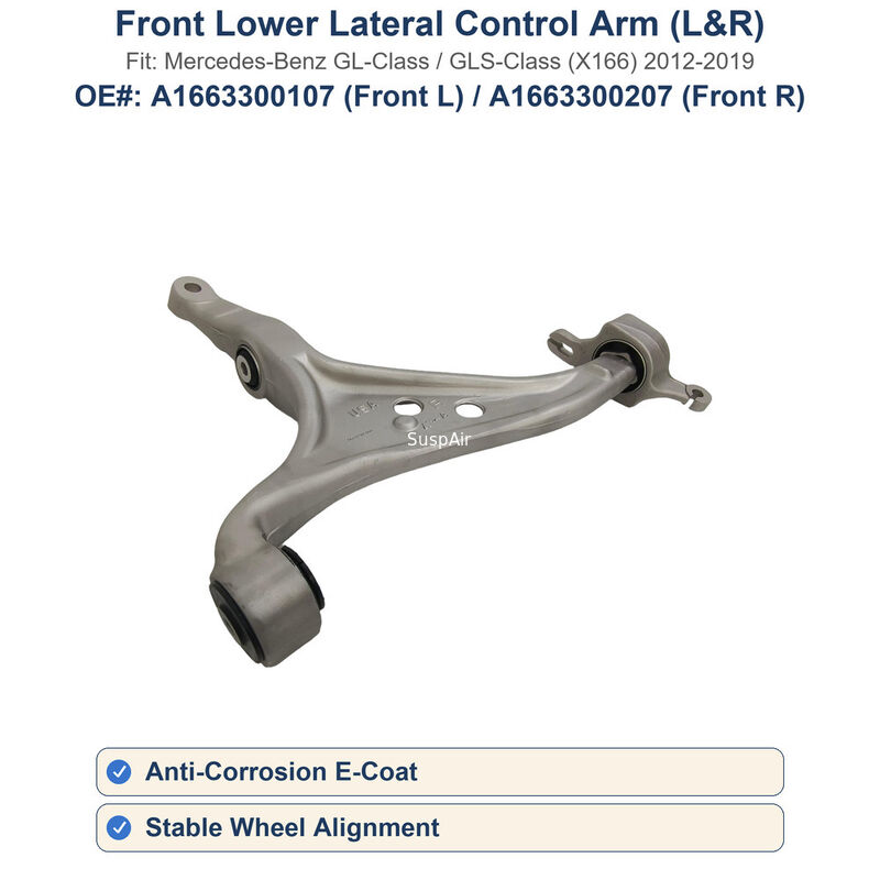 Front Lower Lateral Control Arm Left Right For Mercedes GL GLS X166 A1663300107 A1663300207