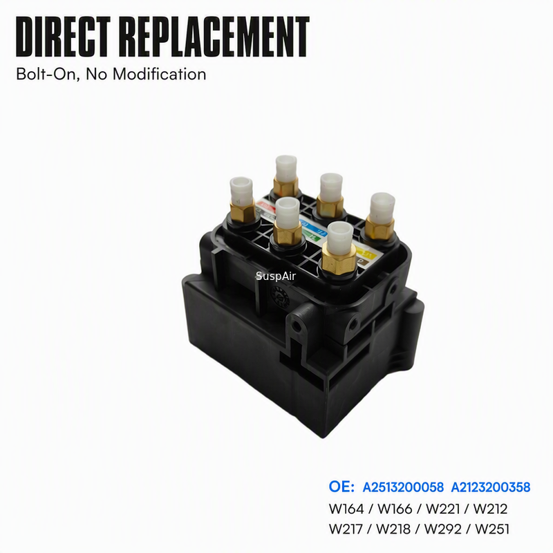 A2513200058 A2123200358 Air Suspension Block Valve For Mercedes-Benz  W164,W166，W221,W212,W217,W218,W292,W251
