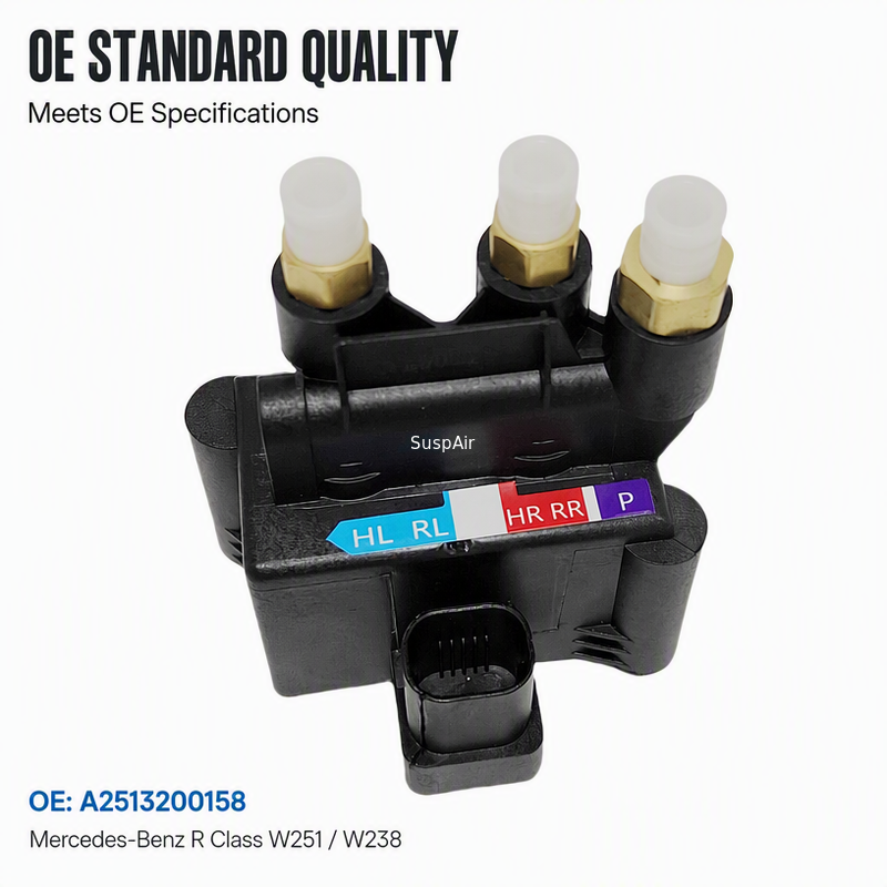 A2513200158 Air Suspension Solenoid Valve Block For Mercedes-Benz R Class W251 W238