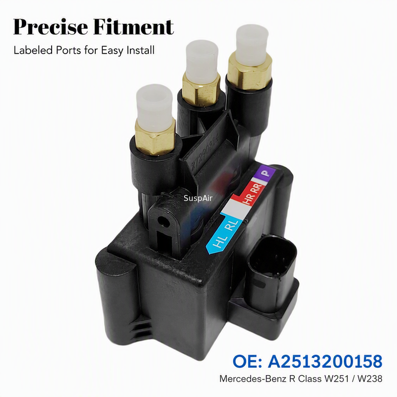 A2513200158 Air Suspension Solenoid Valve Block For Mercedes-Benz R Class W251 W238