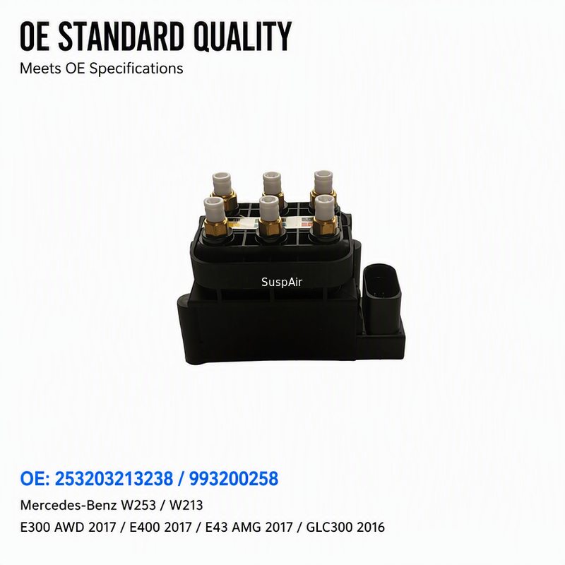 253203213238 993200258 Air Suspension Distribution Valve For Mercedes-Benz Mercedes-Benz W253 W213  E300 AWD 2017  E400 2017 E43 AMG 2017  GLC300 2016