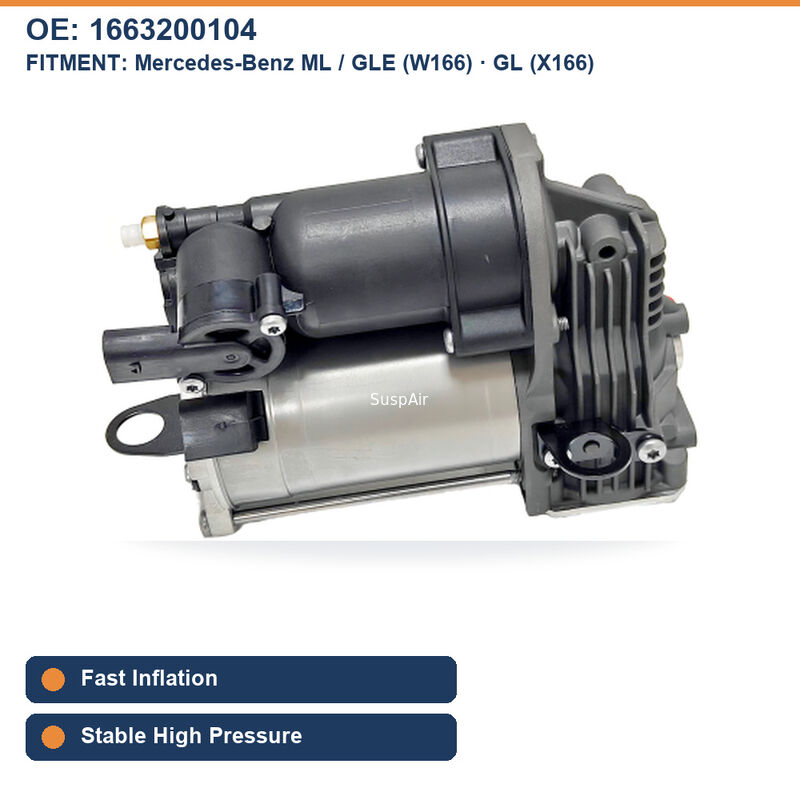 Air Suspension Compressor For Mercedes-Benz M-Class W166 GL-Class 2011-2019 OE 1663200104
