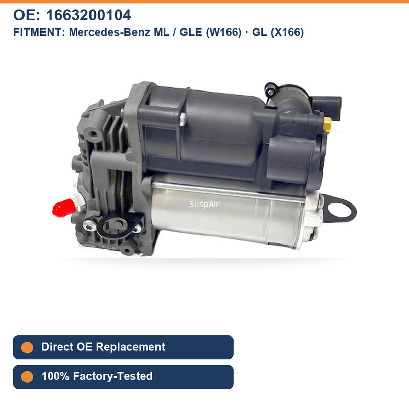 Air Suspension Compressor For Mercedes-Benz M-Class W166 GL-Class 2011-2019 OE 1663200104