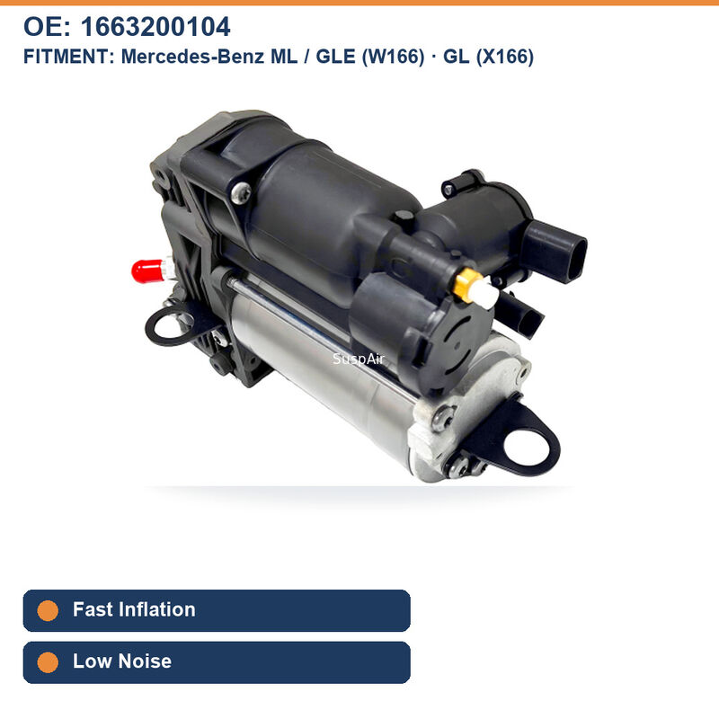 Air Suspension Compressor For Mercedes-Benz M-Class W166 GL-Class 2011-2019 OE 1663200104