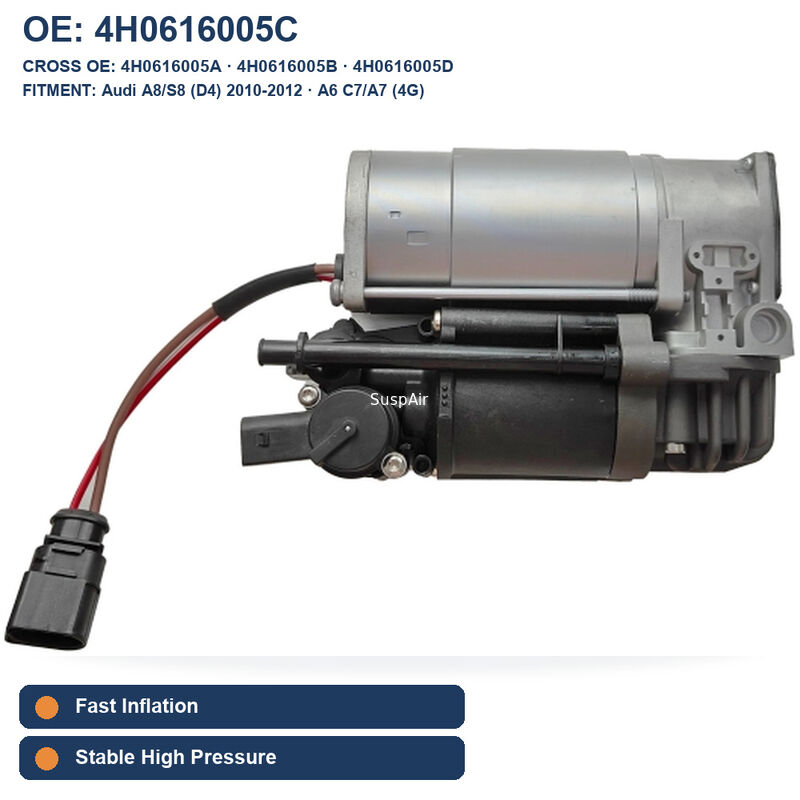 Air Suspension Compressor Audi A8 D4 4H0616005C A8 S8 2010-2012 Bentley Mulsanne