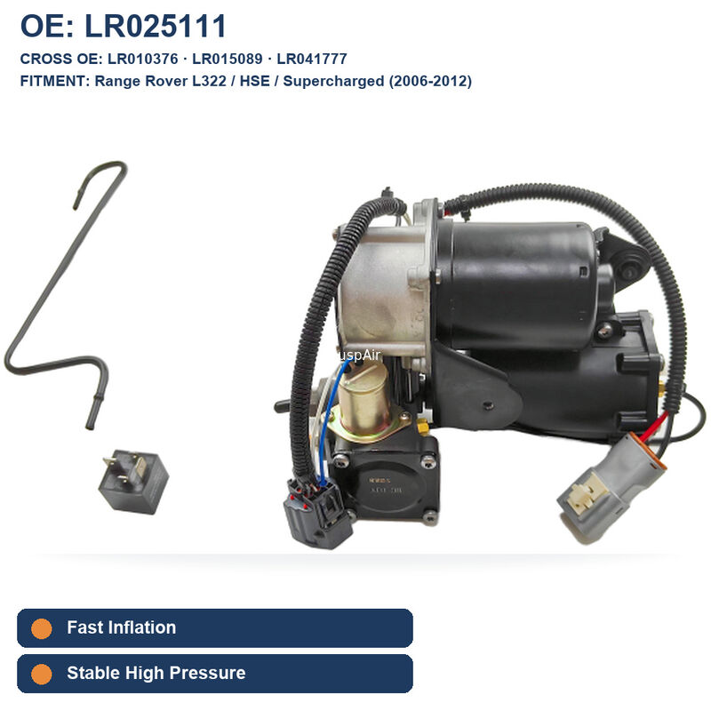 Land Rover Range Rover L322 Hitachi Air Suspension Compressor 2006-2009 OE LR025111