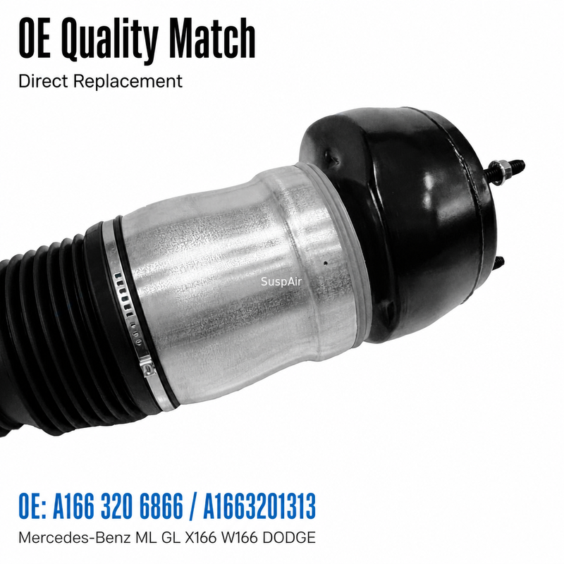 A1663206866  A1663201313 Front Right Air Suspension Shock Strut With ADS for Mercedes-Benz  ML GL X166 W166 DODG