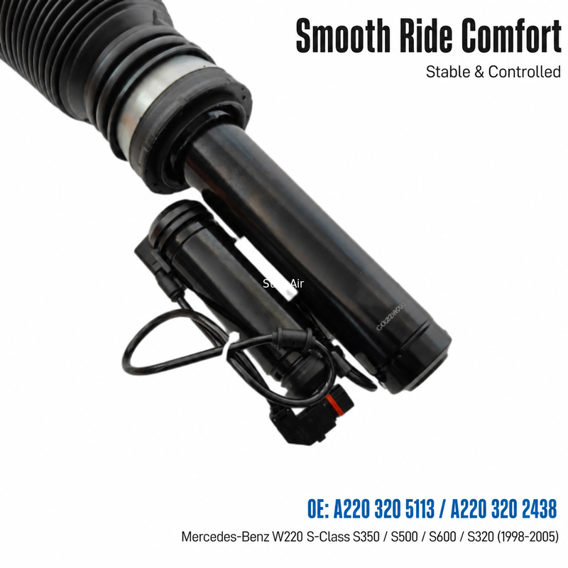 A2203205113  A2203202438 Front Air Suspension Shock Strut for Mercedes-Benz W220 S- Calss S350 S500  S600  S320 （1998-2005）