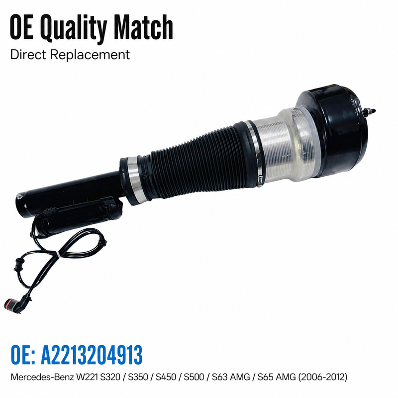 A2213204913 Front Air Suspension Shock Strut for Mercedes-Benz W221 S320 S350 S450  S500 S63AMG S65AMG (2006-2012)
