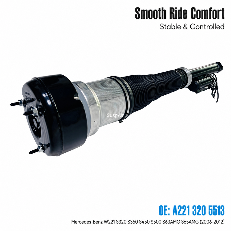 A2213205513 Rear Left Air Suspension Shock Strut for Mercedes-Benz W221 S320 S350 S450  S500 S63AMG S65AMG (2006-2012)