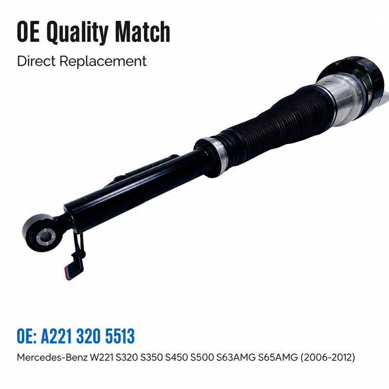 A2213205513 Rear Left Air Suspension Shock Strut for Mercedes-Benz W221 S320 S350 S450  S500 S63AMG S65AMG (2006-2012)