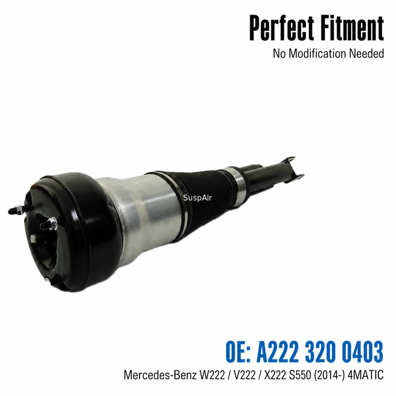 A2223200403 Front Left Air Suspension Shock for Mercedes-Benz  W222 V222 X222  S550  (2014--) 2 matic