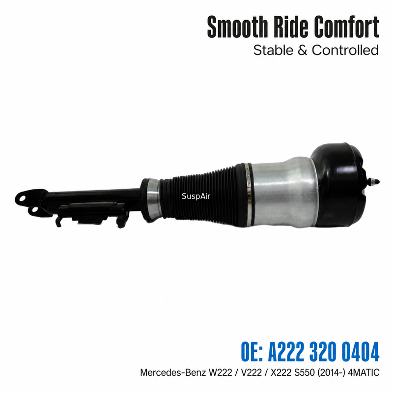 A2223200404 Front Right Air Suspension Shock Strut for Mercedes-Benz W222 V222 X222 S550  (2014--) 2 matic