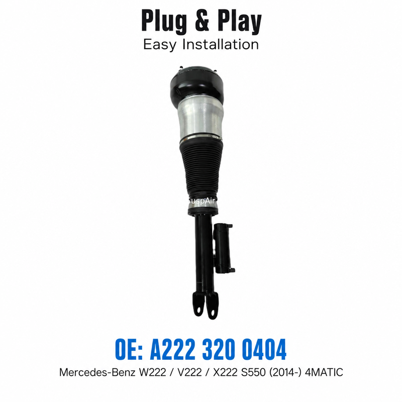 A2223200404 Front Right Air Suspension Shock Strut for Mercedes-Benz W222 V222 X222 S550  (2014--) 2 matic