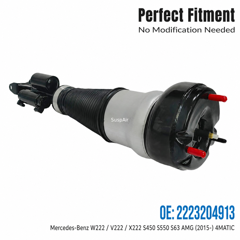 2223204913 Front Left Air Suspension Shock Mercedes-Benz  W222 V222 X222 S450 S550 S63 AMG (2015--) 4 matic